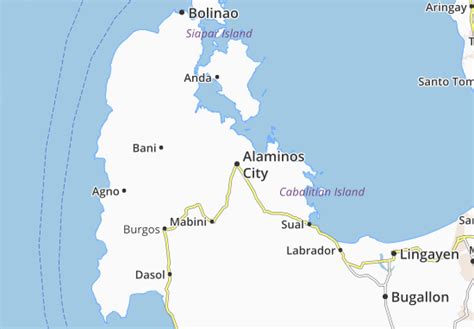 MICHELIN Alaminos City map .